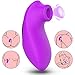 Rabbit G-spot Clitoral Sucking Vibrator for clit Nipple Stimulation, Treediride Rechargeable Silicone Vagina Anal Mini Sucker Waterproof Licking Tongue Vibrators Sex Toy with 10 Modes Women (Style 3)
