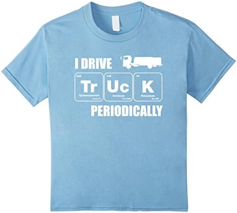 unisex-child Truck Trailer Driver Funny T-Shirt 8 Baby Blue