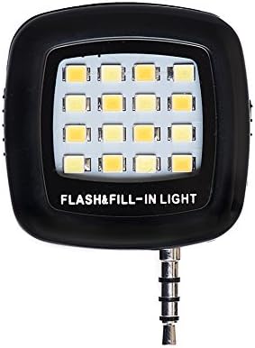 Selfie Light Fill-In Light Universal Flashes On-Camera LED Flash For iPhone Fire Phone Android Tablets Makes Awesome Selfies - Dimmable - Soft Light - Rechargeable - Portable