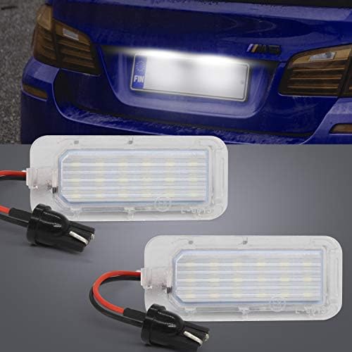YuanGu License Plate Lights 18-SMD LED License Number Plate Light Lamp With CANBUS Free Error Waterproof 6000K Xenon White Fit For F-O-R-D (Pack of 2)