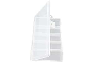 Honbay Clear Visible Plastic Fishing Tackle Accessory Box Fishing Lure Bait Hooks Storage Box Case Container Jewellery Making