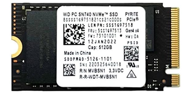 WD SN740 Black 512GB M.2 2242 42mm PCIe Gen 4 x4