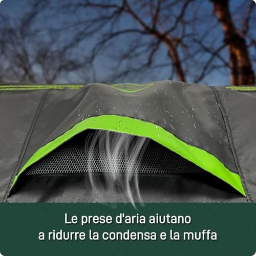 AWNIC 3 Seater Outdoor Sofa Cover, Waterproof, UV Resistant and Tear-resistant Outdoor Garden Sofa Cover, 420D Polyester, 220 x 85 x 61/71 cm