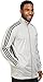 adidas Men's Essential Tricot Jacket, Medium Grey/Black Heather, Medium