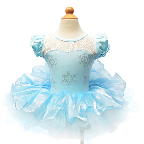 Moonight Girls Snowflake Ice Princess Queen Dancing Dress(2-7 Years)