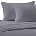 Brielle Home Jersey Knit (T-Shirt) Sheet Set, 100% Cotton, Cal-King, Grey