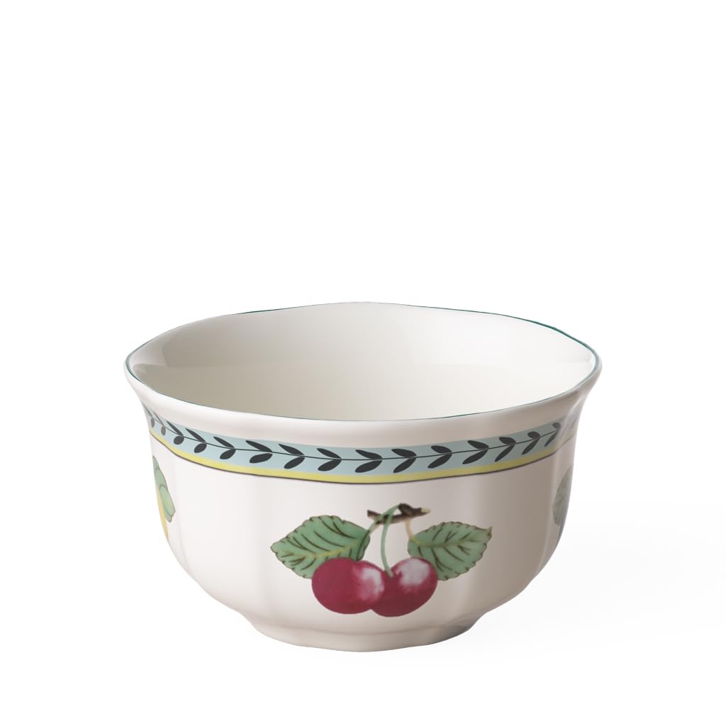 Villeroy & Boch French Garden Fleurence Shallow Bowl, 700 ml, Premium Porcelain, White/Coloured