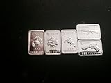 5 x 1 Gram Silver Bar with Military Theme