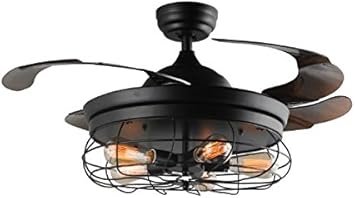 Deluxe Lamp 42 Ceiling Fans Invisible Retractable Blades