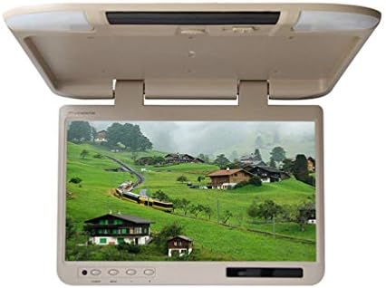 CZWXCD Car Flip Down Monitor, HDMI 1080P HD TFT LCD 22 inch Roof Mount Monitor Ultra Thin Overhead Video Player for Car SD MP3 MP5 LED with FM Transmitter USB