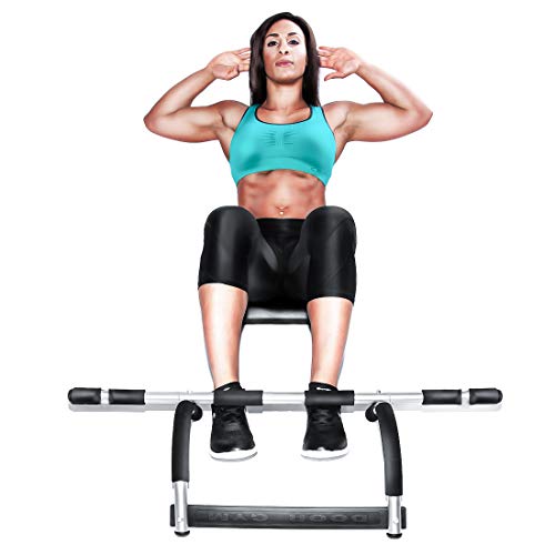 Rubberbanditz Doorway Pull Up Bar | Doorframe Chin-Up & Pull-Up Bar for Home Fitness, Workout, Gym + Free eBook