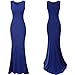 Babyonline Solid Jersey Women Dresses Mermaid Summer Party Gown