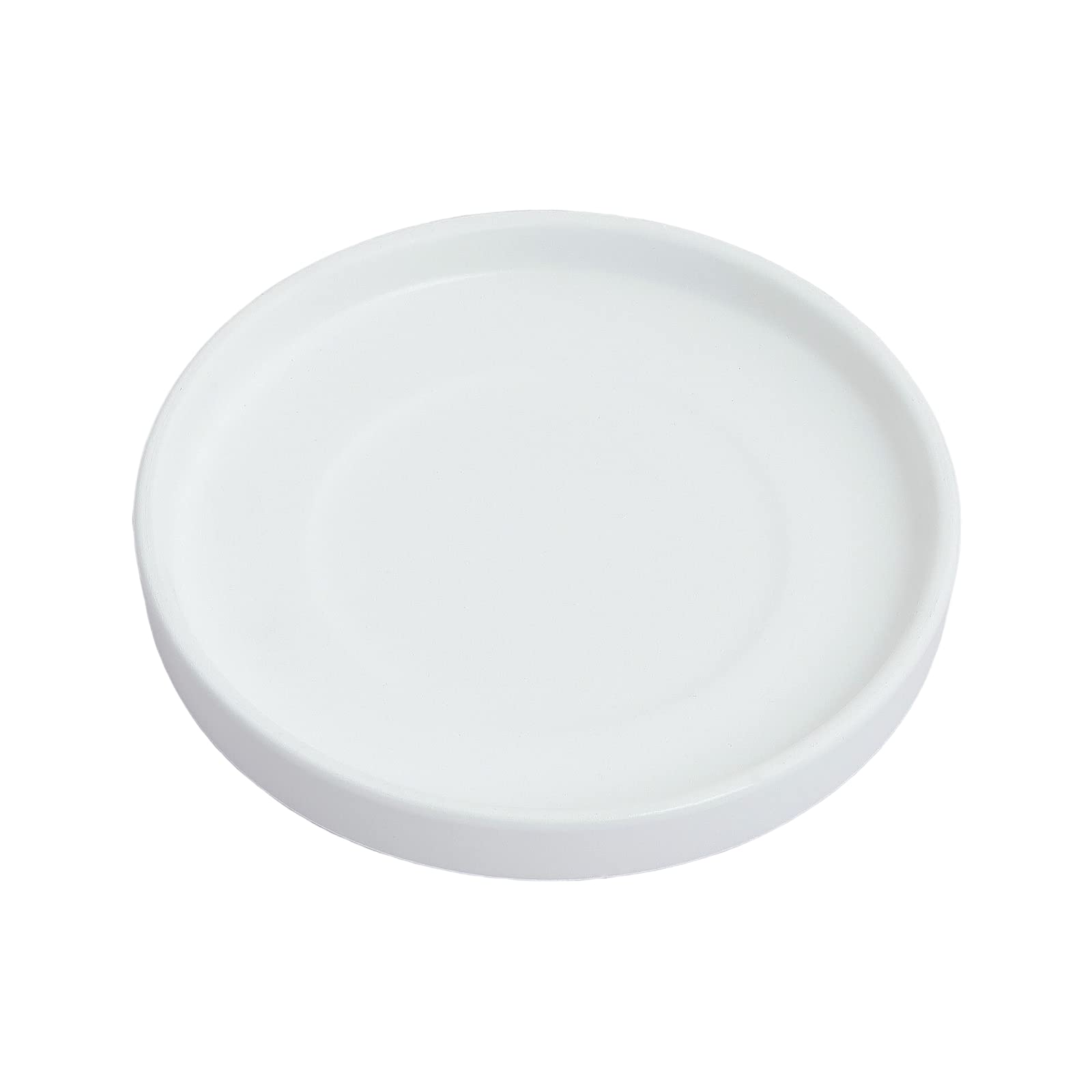 Photo 1 of Woiida Ceramic Saucer 9 inch White Round Saucer for Planter | Planter Tray