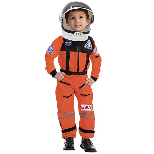 Spooktacular Creations Astronaut Costume with Helmet, Space Suit for Toddler, Kids Astronaut Halloween Costume for Cosplay