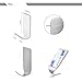 3M Self Adhesive Wall Hook,Stainless Steel Ultra Strong Waterproof Hanger for Robe, Coat, Towel, Keys, Bags In the Home, Kitchen, Bathroom (Narrow)
