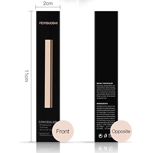 Hunputa Pro Highlight Cream Face Eye Foundation Concealer Pen Stick Pencil Makeup Tool (D)