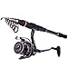 Sougayilang Fishing Rod Reel Combos, Collapsible Telescopic Fishing Pole with Spinning Reel Kit for Adults Kids Outdoor Sport Travel Freshwater Saltwater Fishing