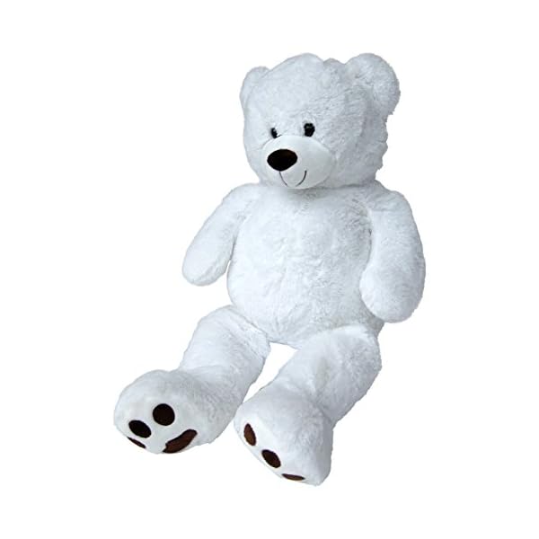 Wagner 9060 - Riesen XXL Teddybär 100 cm groß in Weiss - Plüschbär Kuschelbär Teddy weißer Bär – Bild 4
