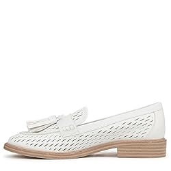 Franco Sarto Womens Carolyn Low Loafer White Cage 5 M