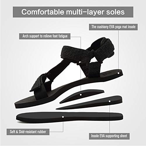 EQUICK-Womens-Arch-Support-Athletic-Sandal-Yoga-Mat-Insole-Beach-Shoes-Outdoor-Sports-and-Indoor