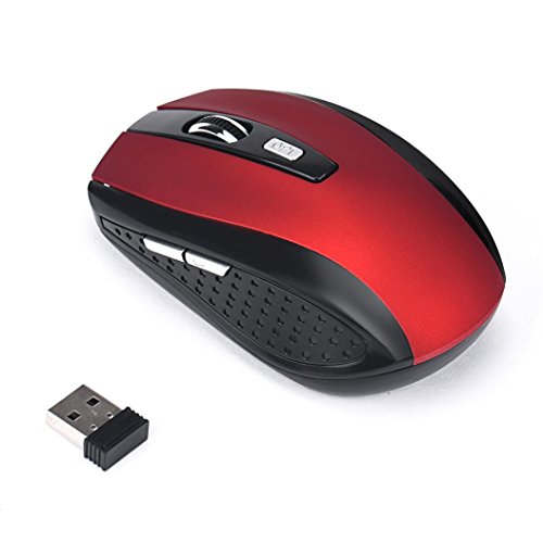 IEason Wireless Mouse, Clearance Sale! 2.4GHz Wireless Gaming Mouse USB Receiver Pro Gamer for PC Laptop Desktop (Red)