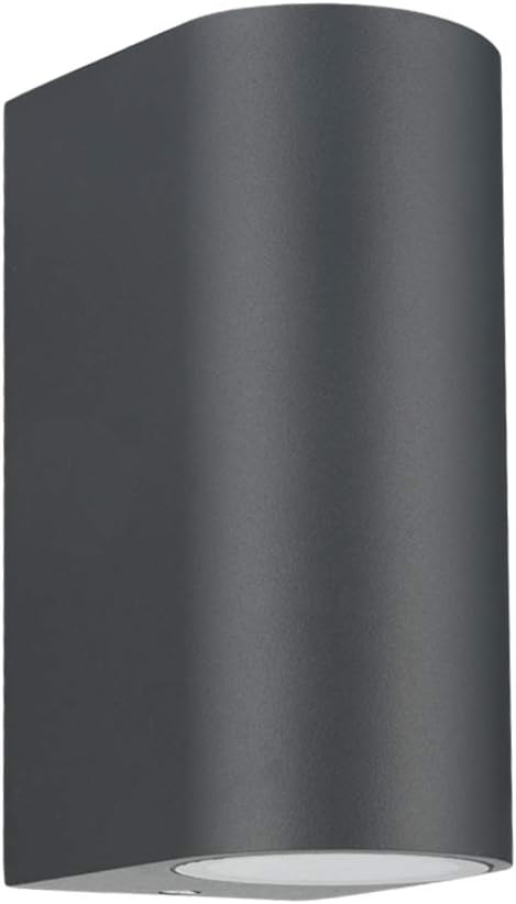 LASIDE Outdoor Wall Lights, Anthracite Grey GU10 Up Down Outside Wall Lights Electric