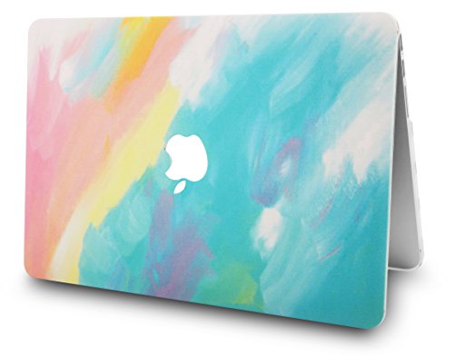 KEC Laptop Case for MacBook Air 13" Plastic Case Hard Shell Cover A1466/A1369 (Watercolor Paint)