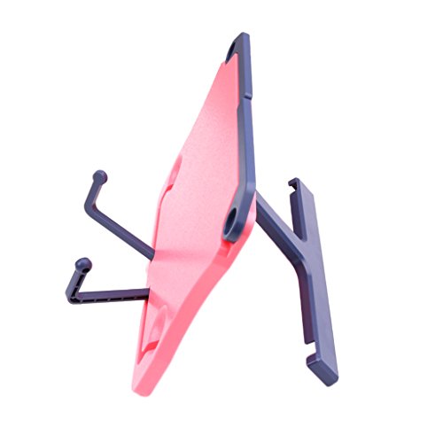 Dolity Desktop Music Stand Book Stand Support Protect Eyesight for iPad Holder 210x165x23mm - Pink - Thumbnail 3