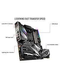 MSI Prestige X570 Creation Motherboard (AMD AM4, DDR4, PCIe 4.0, SATA 6Gb s, M.2, USB 3.2, AX Wi-Fi 6, 10G Super LAN, Extended-ATX)