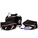 SPSHENG Makeup Bag,Cosmetic Bag Set of 3,Nylon Travel Toiletry Bag Accessories Organizer Black