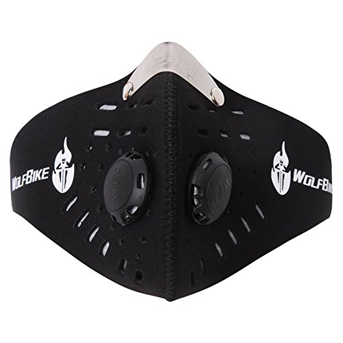 Respirator Mask - Dustproof Mask With Filtered Exhaust Gas Anti Pollen Allergy Half Face Mask (Nblack) - Thumbnail 3