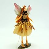 Tassie Design Handmade Gold Jewel Fairy Doll - with Wings and Jewels