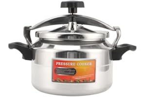 Double Bottom Design, Large Capacity Aluminum Pressure Cooker, Easy to Open and Close, Explosion Proof, for Fast & Uniform Co