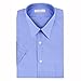 Van Heusen Men's Short Sleeve Poplin Solid Point Collar Dress Shirt