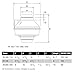 Fantech FR 110 Inline Centrifugal Duct Fan, Molded Housing, 4