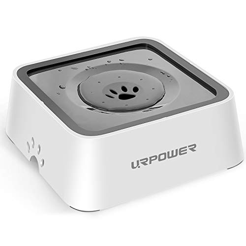 URPOWER 2L Dog Water Bowl 70oz Large Capacity Cat Water Bowl No Spill Dog Bowl with Eco-Friendly Material Slow Water…