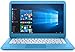 HP Stream 14in Laptop, Intel Celeron N3060, 4GB RAM, 32GB Solid State Drive with Windows 10 (14-ax010ca) - Aqua Blue (Renewed)