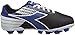 Diadora Kids' Ladro MD Jr Soccer Shoe, Black/Blue/White, 11 M US Little Kid