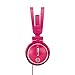 Kidz Gear Fold-Flat Travel Headphones - Pink