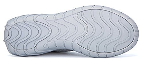 Soulsfeng Men Women Unisex Casual Fashion Sneakers Glow In Dark Running Shoes (Men US9.5=EUR43=27.5CM, Grey (Fabric Lining))