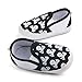 JTC Baby Crawl Crib Skull Printed Slip- On Leisure Single Shoes (Length:Approx 4.1'', Black)