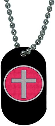 Christian Crusifix Dog Tag Necklace