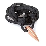 Lucky Shot Genuine Once-Fired .308 Projectile Black Paracord Necklace