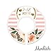 Modish Labels Baby Clothes Size Dividers, Baby Closet Organizers, Size Dividers, Closet Organizer, Closet Dividers, Clothes Organizer, Girl, Flowers, Hearts, Pink, Gold, White, Stripes (Baby)