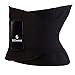 BiEnergo Waist Trainer for Women and Men, Slimming Sauna Waist Trimmer, Exercise Belt with Adjustable Straps Black