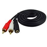 Ayangyag 1.5m 5 Ft 3.5mm Female to Rca 3.5mm Jack to Av 2 RCA Stereo Audio Cable Good Quality Jack 3.5mm Female Stereo to RCA Male Audio Cable