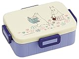 4-point Lock Lunch Box 650ml Moomin Flower Garden by Skater