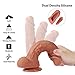 AnFei Hyper Realistic Dildo, Liquid Silicone Dual Layer Adult Toys with Suction Cup, Sex Toys for Masturbation(Total 22.5cm,Insert 17.5cm,Width 4.5cm)