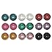 9 Pairs Colorful 3/8" Pearl Ball Studs, Metallic Finish (10Mm) In Assorted with Metallic Finish