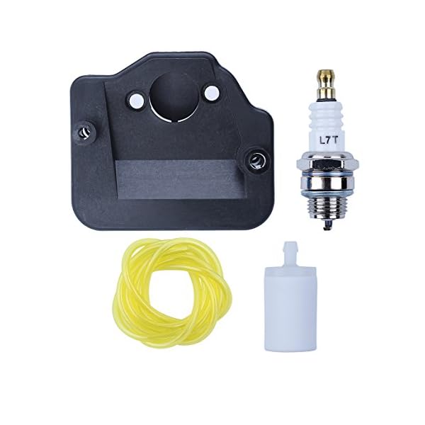 Haishine Luftfilter Gas Kraftstoffschlauch Filter Zündkerze Reparatursatz Passend für Husqvarna 142 141 137 136 36 41 Kettensäge – Bild 4